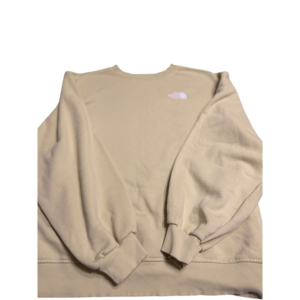 The North Face Womens Circular Design Crewneck Sweatshirt Pale Lime Green Size M